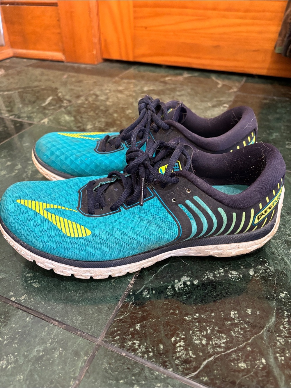 Brooks Pure Flow 6 Teal and Navy Women's Running Shoes